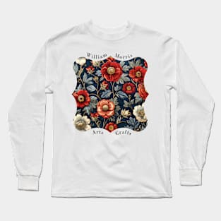 William Morris "Art Nouveau Blossom Haven" Long Sleeve T-Shirt